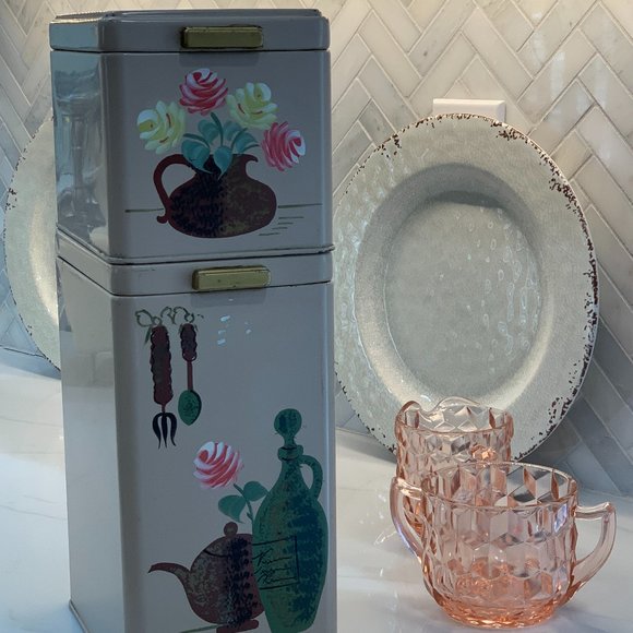 1950s Ransburg Canisters - Magnificent set of 2 - Picture 16 of 16